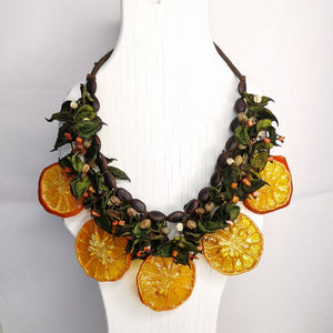 collar de fruta mandarina