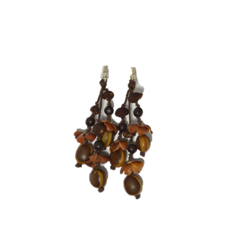 Colguije arete semilla ojo de venado