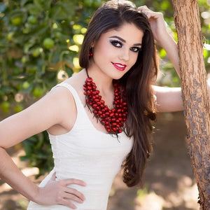 collar de semilla colorin redondo