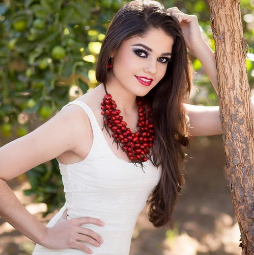 collar de semilla colorin redondo