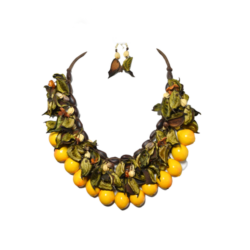 collar de fruta guayaba redondo
