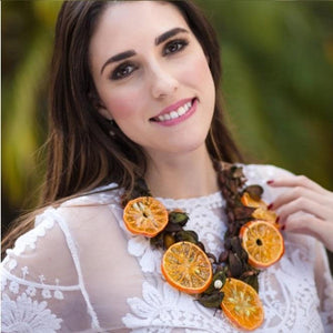 collar de fruta mandarina