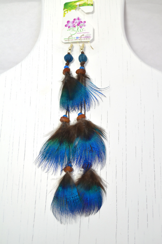 ARETES DE PLUMAS CHICOS